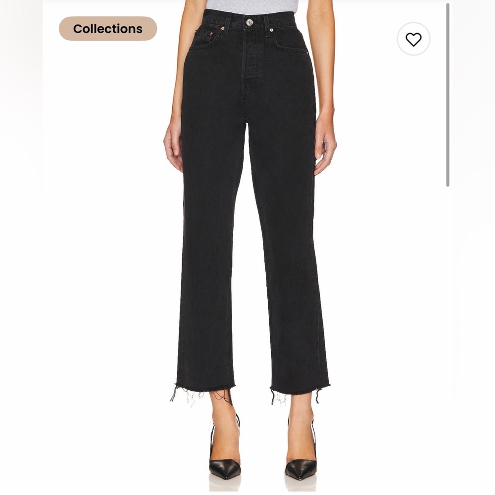 GRLFRND Cassidy Mid Rise Straight Jeans in East Side